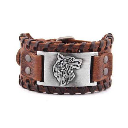 Sehaby 3 pièces bracelets en cuir viking noir, bracelets tête de loup nordique, bracelets vintage avec boussole runique, Bracelets boussole tête de dragon médiéval pour femme homme